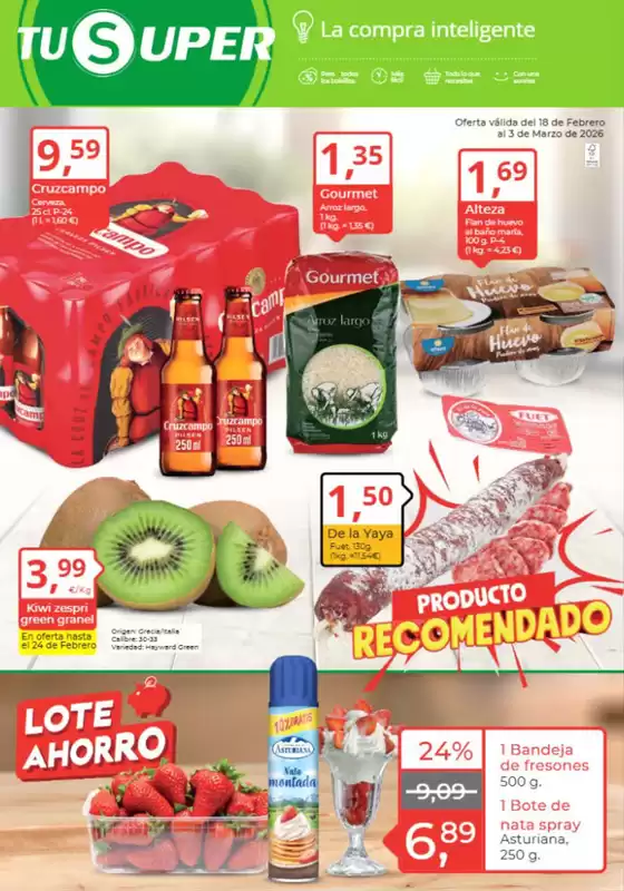 Catálogo Tu Super en L'Hospitalet de Llobregat | Ofertas | 2026-02-23T00:00:00.000Z - 2026-03-03T00:00:00.000Z