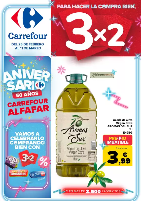 Catálogo Carrefour | 50% QUE VUELVE + 3x2 | 2026-02-25T00:00:00.000Z - 2026-03-11T00:00:00.000Z