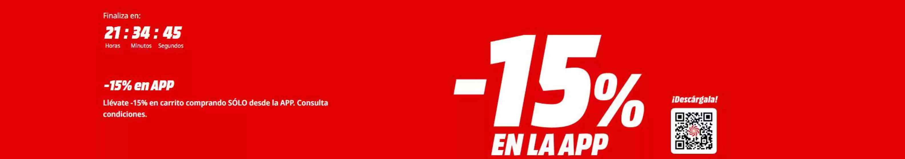Catálogo MediaMarkt en Miguelturra | -15% en APP | 2026-02-24T00:00:00.000Z - 2026-02-25T00:00:00.000Z