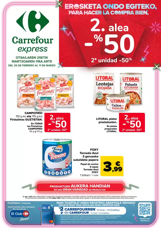Catálogo Carrefour Express | 2.alea -50% | 2026-02-25T00:00:00.000Z - 2026-03-11T00:00:00.000Z