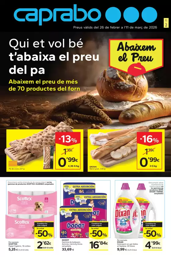 Catálogo Caprabo en Castellón de la Plana | Abaixem el preu | 2026-02-26T00:00:00.000Z - 2026-03-11T00:00:00.000Z