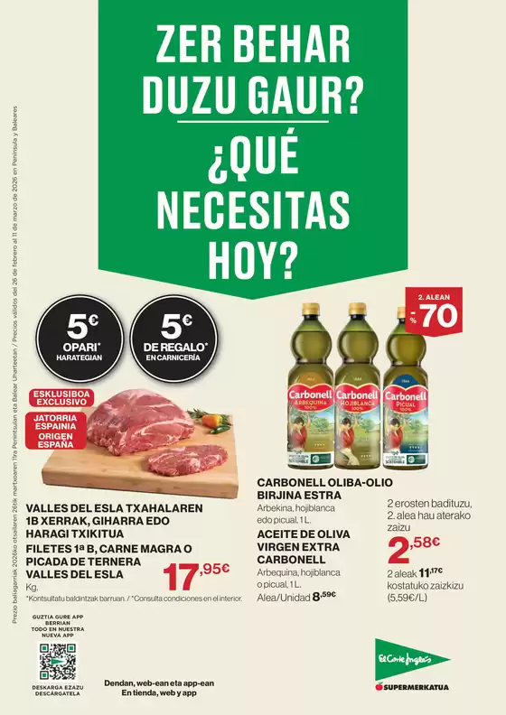 Catálogo El Corte Inglés | Zer Behar Duzu Gaur? | 2026-02-26T00:00:00.000Z - 2026-03-11T00:00:00.000Z