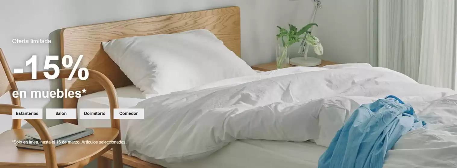 Catálogo Muji | -15% en muebles | 2026-02-27T00:00:00.000Z - 2026-03-15T00:00:00.000Z