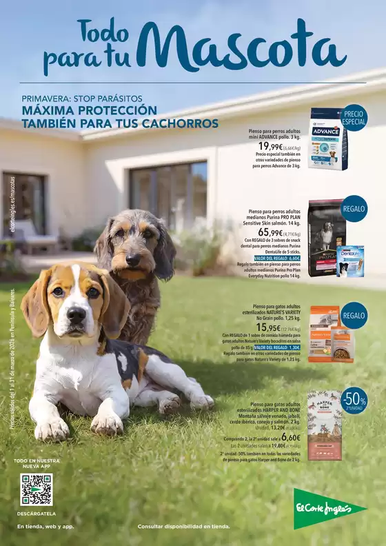 Catálogo El Corte Inglés | Todo para tu mascota | 2026-03-01T00:00:00.000Z - 2026-03-31T00:00:00.000Z