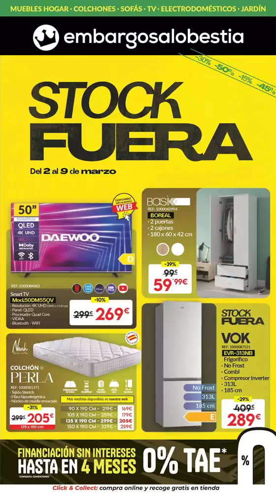 Catálogo Embargos a lo bestia | Stock Fuera | 2026-03-02T00:00:00.000Z - 2026-03-09T00:00:00.000Z