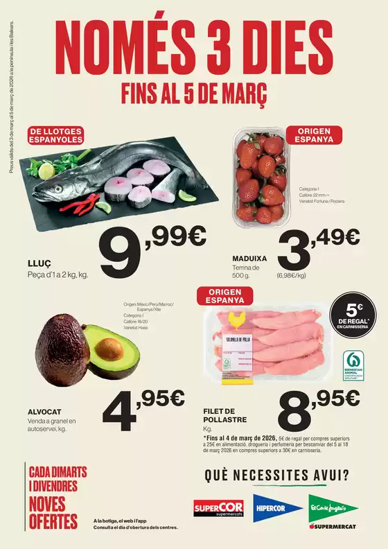 Catálogo Hipercor | Només 3 Dies | 2026-03-03T00:00:00.000Z - 2026-03-05T00:00:00.000Z