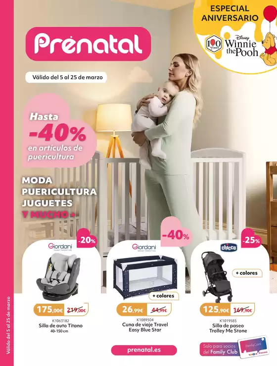 Catálogo Prénatal | -40% en artículos de puericultura | 2026-03-05T00:00:00.000Z - 2026-03-25T00:00:00.000Z