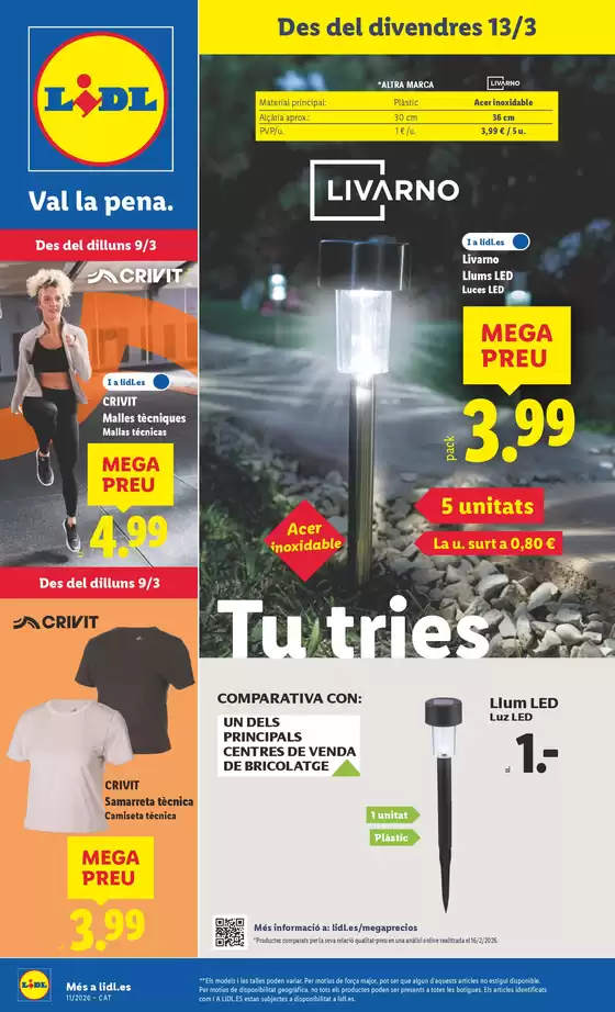 Catálogo Lidl | Bazar Lidl! Ofertas válidas del 09/03 al 15/03 | 2026-03-09T00:00:00.000Z - 2026-03-15T00:00:00.000Z