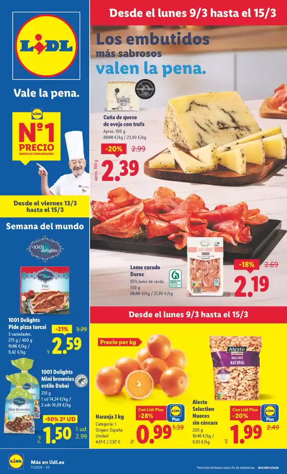 Catálogo Lidl en Segovia | № 1 PRECIO - Ofertas válidas del 09/03 al 15/03 | 2026-03-09T00:00:00.000Z - 2026-03-15T00:00:00.000Z