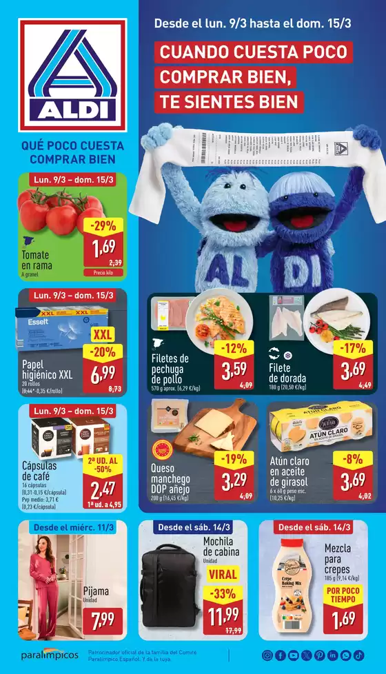 Catálogo ALDI | Qué poco cuesta comprar bien | 2026-03-09T00:00:00.000Z - 2026-03-15T00:00:00.000Z