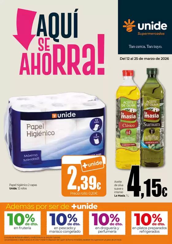 Catálogo Unide Supermercados en Pulgar | ¡Aquí se ahorra! UNIDE Super | 2026-03-12T00:00:00.000Z - 2026-03-25T00:00:00.000Z