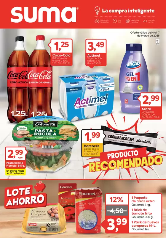 Catálogo Suma Supermercados en Masnou | Oferta válida del 4 al 17 de Marzo de 2026 | 2026-03-05T00:00:00.000Z - 2026-03-17T00:00:00.000Z