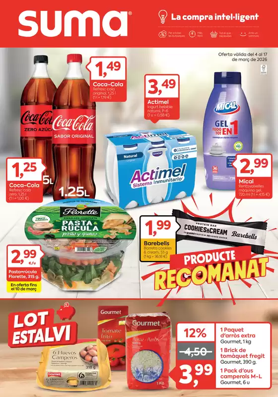 Catálogo Suma Supermercados | Oferta vàlida del 4 al 17 de març de 2026 | 2026-03-04T00:00:00.000Z - 2026-03-17T00:00:00.000Z