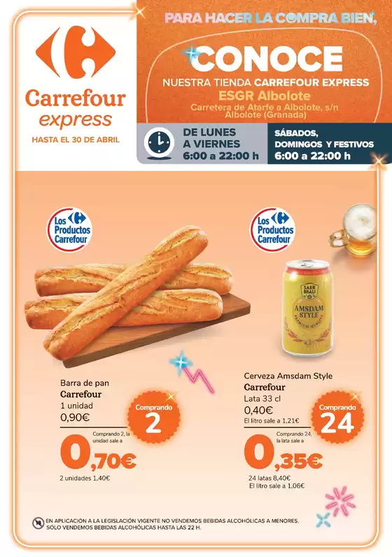 Catálogo Carrefour Express en Guardia de Jaén | Hasta el 30 de abril | 2026-03-06T00:00:00.000Z - 2026-04-30T00:00:00.000Z