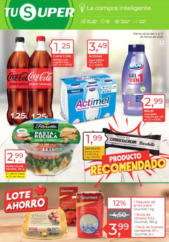 Catálogo Tu Super en Guardia de Jaén | Oferta válida del 4 al 17 de Marzo de 2026 | 2026-03-06T00:00:00.000Z - 2026-03-17T00:00:00.000Z