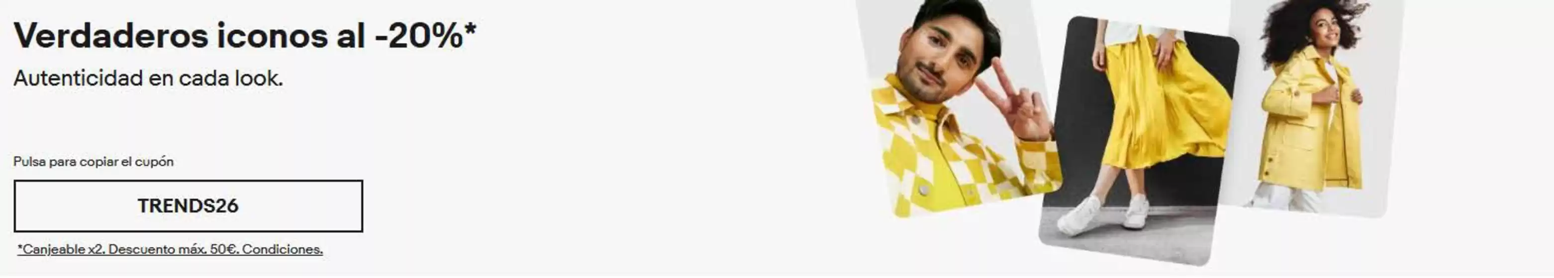 Catálogo eBay | Verdaderos iconos al -20% | 2026-03-06T00:00:00.000Z - 2026-03-18T00:00:00.000Z