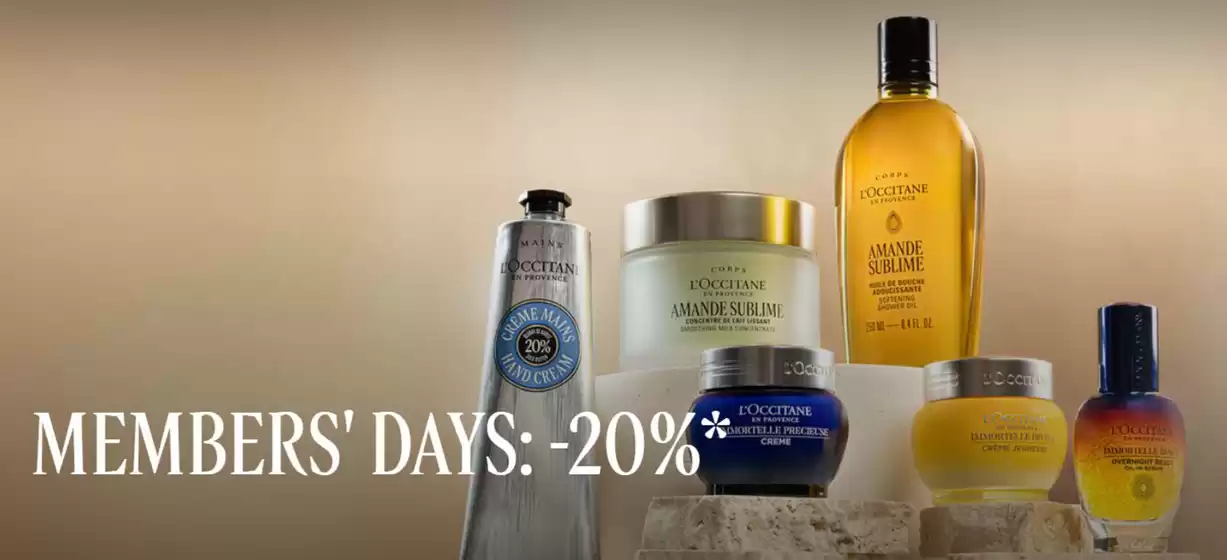 Catálogo L'Occitane en Vila-real | -20% | 2026-03-06T00:00:00.000Z - 2026-03-15T00:00:00.000Z