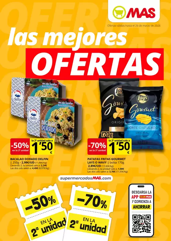 Catálogo Supermercados MAS en Colunga | Las mejores ofertas | 2026-03-09T00:00:00.000Z - 2026-03-26T00:00:00.000Z