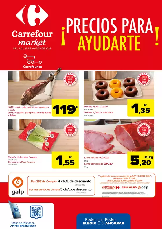 Catálogo Carrefour Market en Pozuelo de Alarcón | Precios para ayudarte | 2026-03-09T00:00:00.000Z - 2026-03-29T00:00:00.000Z