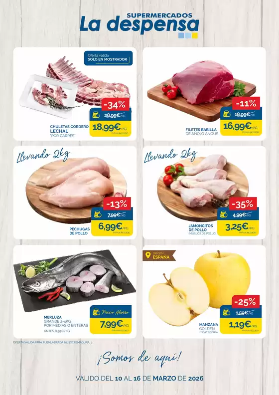 Catálogo Supermercados La Despensa en Campanar | ¡Somos de aquí! | 2026-03-10T00:00:00.000Z - 2026-03-16T00:00:00.000Z