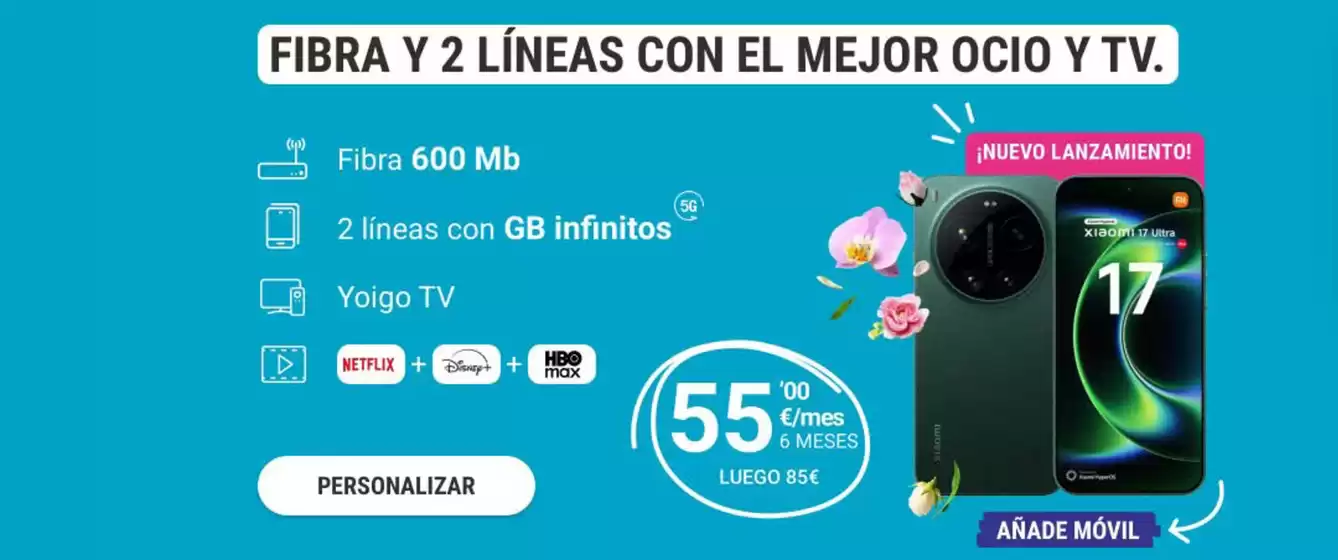 Catálogo Yoigo en Bilbao | Promoción | 2026-03-10T00:00:00.000Z - 2026-03-23T00:00:00.000Z