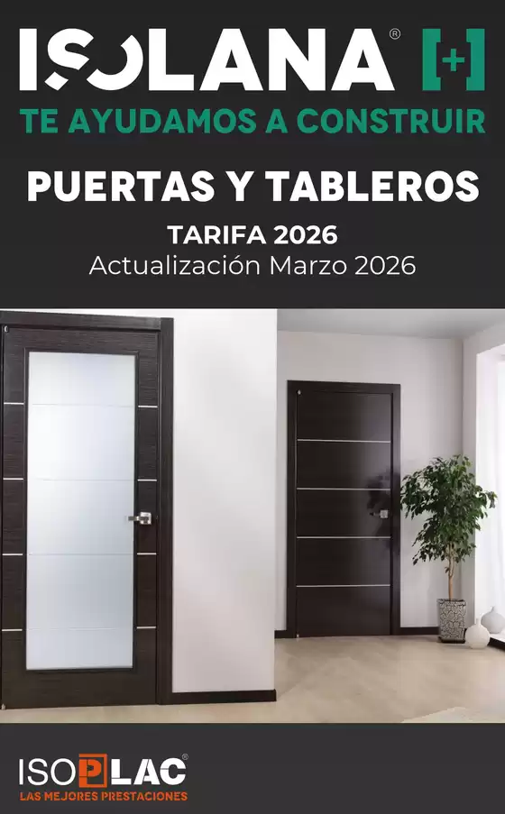 Catálogo Isolana en Zumarraga | Puertas Y Tableros Tarifa 2026 | 2026-03-11T00:00:00.000Z - 2026-12-31T00:00:00.000Z