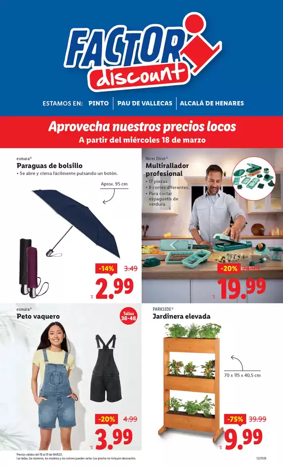 Catálogo FACTORI discount en Puçol | Factori discount - Ofertas válidas del 18/03 al 23/03 | 2026-03-18T00:00:00.000Z - 2026-03-23T00:00:00.000Z