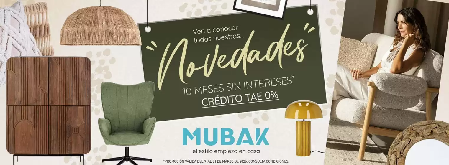 Catálogo Mubak en Peligros | Promoción | 2026-03-12T00:00:00.000Z - 2026-03-31T00:00:00.000Z