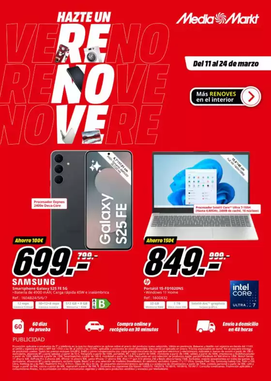 Catálogo MediaMarkt en Sabiñánigo | Del 11 al 24 de marzo | 2026-03-12T00:00:00.000Z - 2026-03-24T00:00:00.000Z