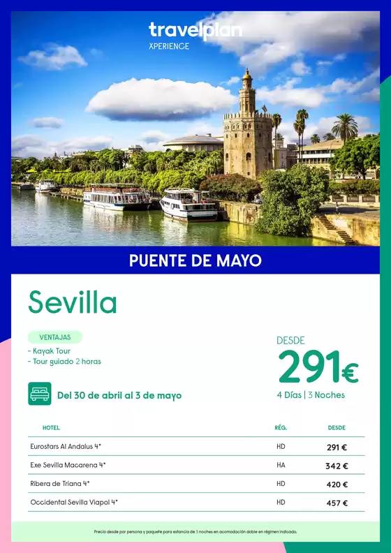 Catálogo Travelplan en San Sebastián de los Reyes | Travelplan Sevilla | 2026-04-30T00:00:00.000Z - 2026-05-03T00:00:00.000Z