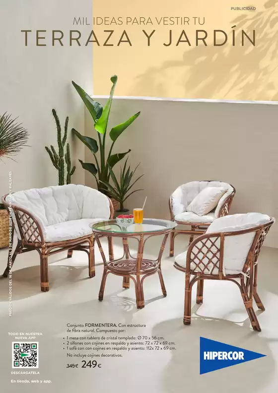 Catálogo Hipercor en Carlet | Terraza y jardín | 2026-03-16T00:00:00.000Z - 2026-05-03T00:00:00.000Z