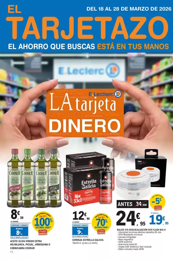 Catálogo E.Leclerc en Llambilles | Tarjetazo | 2026-03-18T00:00:00.000Z - 2026-03-28T00:00:00.000Z