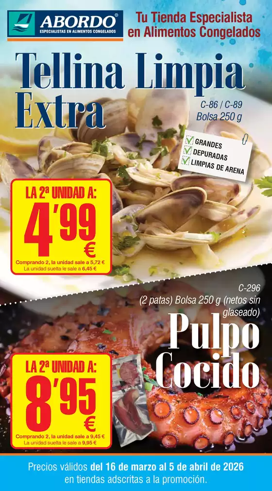 Catálogo Abordo en Blanca | Precios válidos del 16 de marzo al 5 de abril de 2026 en tiendas adscritas a la promoción. | 2026-03-16T00:00:00.000Z - 2026-04-05T00:00:00.000Z