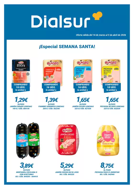 Catálogo Dialsur Cash & Carry en Blanca | Oferta válida del 16 de marzo al 5 de abril | 2026-03-16T00:00:00.000Z - 2026-04-05T00:00:00.000Z