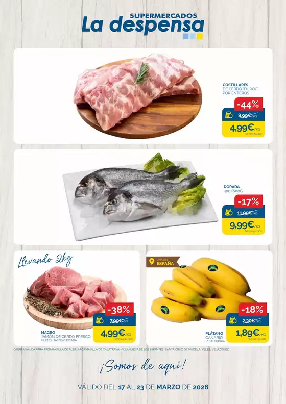 Catálogo Supermercados La Despensa en Añover de Tajo | Somos de aquí | 2026-03-17T00:00:00.000Z - 2026-03-23T00:00:00.000Z