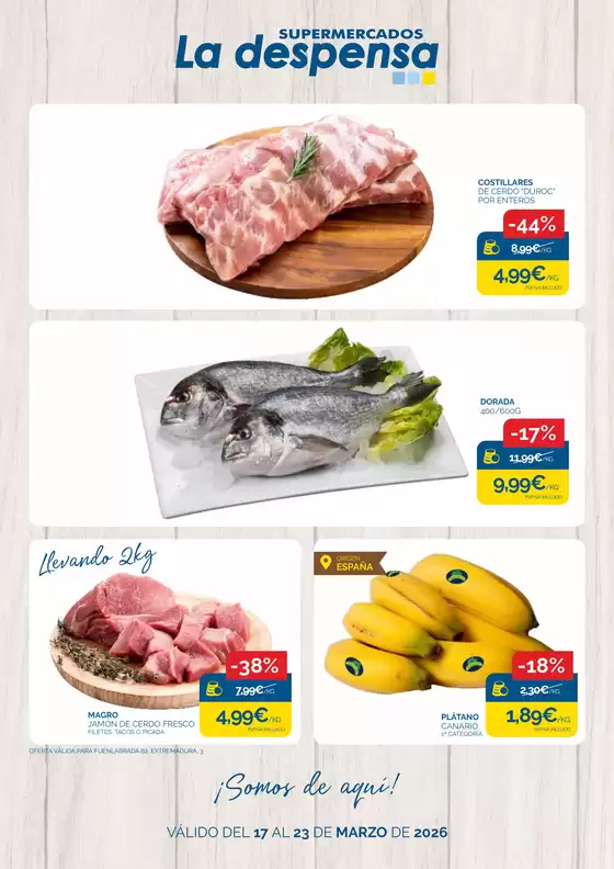 Catálogo Supermercados La Despensa en Madrid | ¡Somos de aquí! | 2026-03-17T00:00:00.000Z - 2026-03-23T00:00:00.000Z