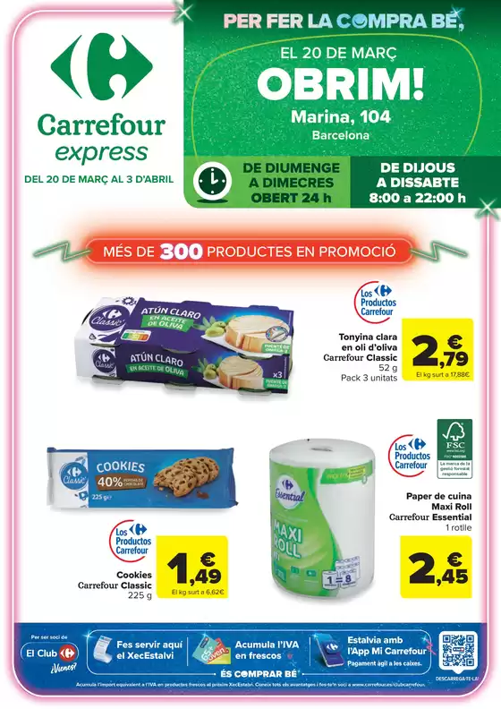 Catálogo Carrefour Express en L'Hospitalet de Llobregat | Del 20 de marzo al 3 de abril | 2026-03-20T00:00:00.000Z - 2026-04-03T00:00:00.000Z