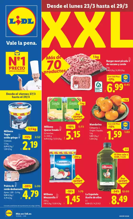 Catálogo Lidl en San Miguel de Abona | № 1 PRECIO - Ofertas válidas del 23/03 al 29/03 | 2026-03-23T00:00:00.000Z - 2026-03-29T00:00:00.000Z