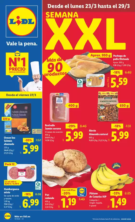 Catálogo Lidl en Palma de Mallorca | № 1 PRECIO - Ofertas válidas del 23/03 al 29/03 | 2026-03-23T00:00:00.000Z - 2026-03-29T00:00:00.000Z