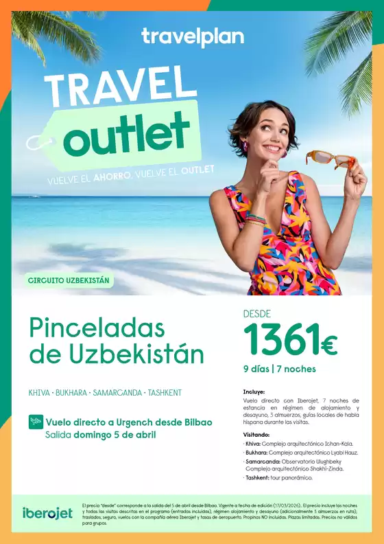 Catálogo Travelplan en San Sebastián de los Reyes | Travelplan Outlet | 2026-03-18T00:00:00.000Z - 2026-04-05T00:00:00.000Z
