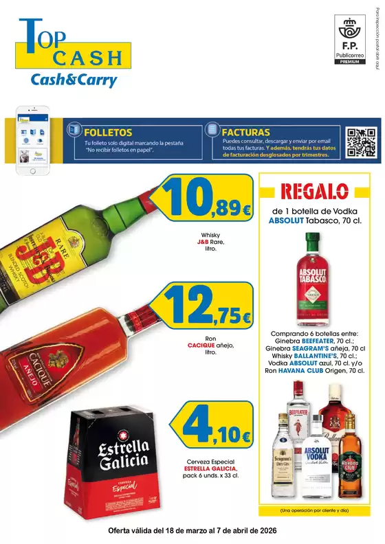 Catálogo Top Cash en Villabona | Oferta válida del 18 de marzo al 7 de abril de 2026 | 2026-03-18T00:00:00.000Z - 2026-04-07T00:00:00.000Z