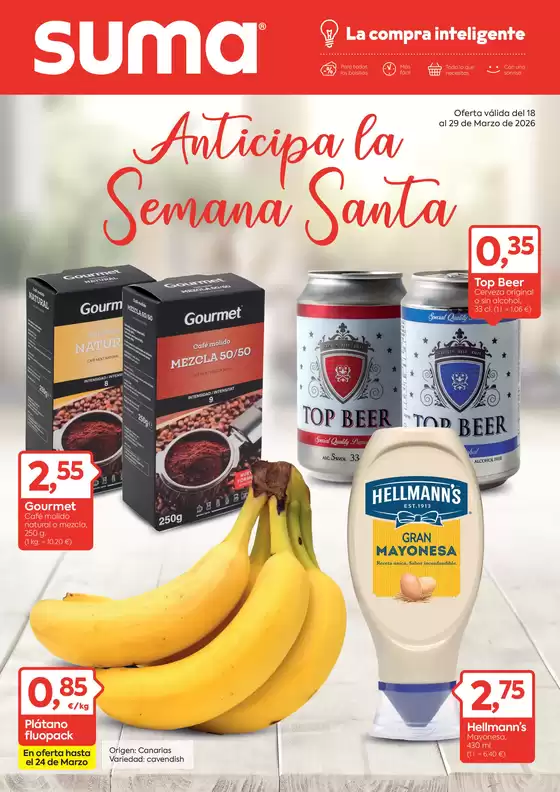 Catálogo Suma Supermercados en Fregenal de la Sierra | Oferta válida del 18 al 29 de Marzo | 2026-03-18T00:00:00.000Z - 2026-03-29T00:00:00.000Z