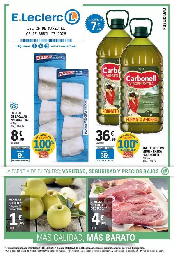 Catálogo E.Leclerc en Antequera | Hiper Oferta 6 Semana Santa | 2026-03-25T00:00:00.000Z - 2026-04-05T00:00:00.000Z