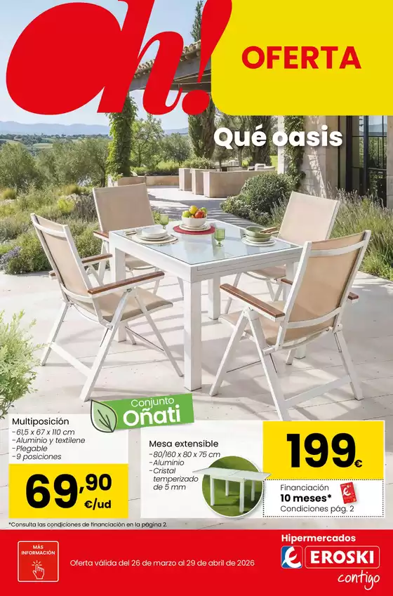 Catálogo Eroski en Calahorra | Qué oasis | 2026-03-26T00:00:00.000Z - 2026-04-29T00:00:00.000Z