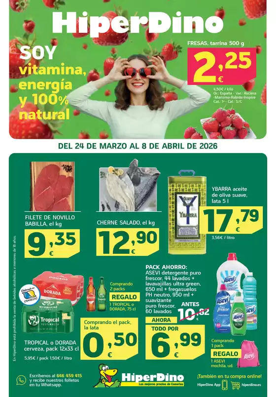 Catálogo HiperDino en Vigo |  Ofertas desde el 24 de marzo | 2026-03-24T00:00:00.000Z - 2026-04-08T00:00:00.000Z