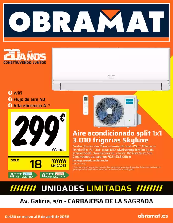 Catálogo Obramat en Torrent | Folleto Obramat Salamanca | 2026-03-20T00:00:00.000Z - 2026-04-06T00:00:00.000Z