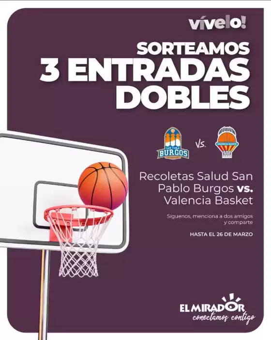 Catálogo El Mirador de Burgos en Vinarós | Sorteo | 2026-03-24T00:00:00.000Z - 2026-03-26T00:00:00.000Z