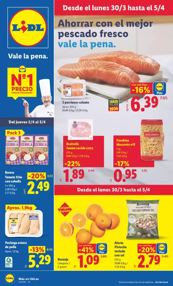 Catálogo Lidl en Madrid | № 1 PRECIO - Ofertas válidas del 30/03 al 05/04 | 2026-03-30T00:00:00.000Z - 2026-04-05T00:00:00.000Z
