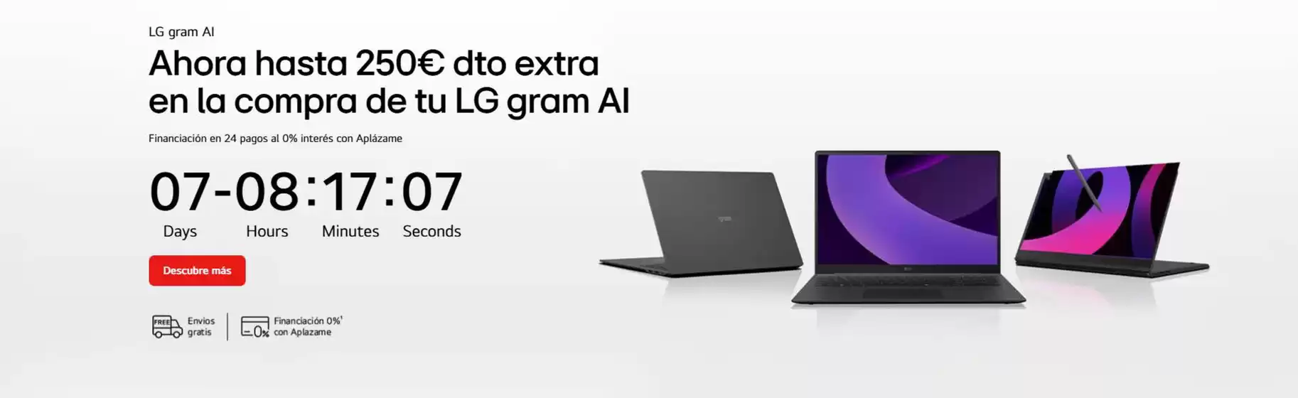 Catálogo LG en Burela | Ahora hasta 250€ dto extra en la compra de tu LG gram Al | 2026-03-24T00:00:00.000Z - 2026-03-31T00:00:00.000Z