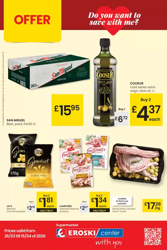 Catálogo Eroski en Mondoñedo | OFFER | 2026-03-26T00:00:00.000Z - 2026-04-14T00:00:00.000Z